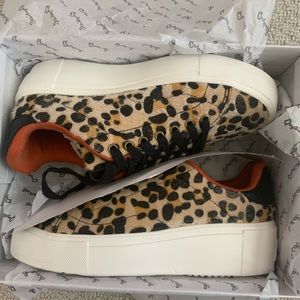 Leopard Print Platform Sneakers